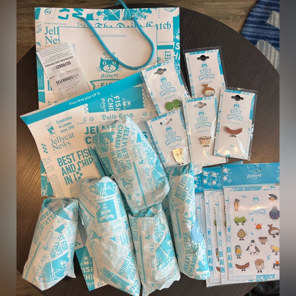 Jellycat Amuseables Fish & Chips London Selfridges World Exclusive